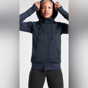 Athleta Triumph Lux Zip-Up Hoodie with Faux Fur Lining
